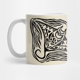 Manta Ray Block Print Mug